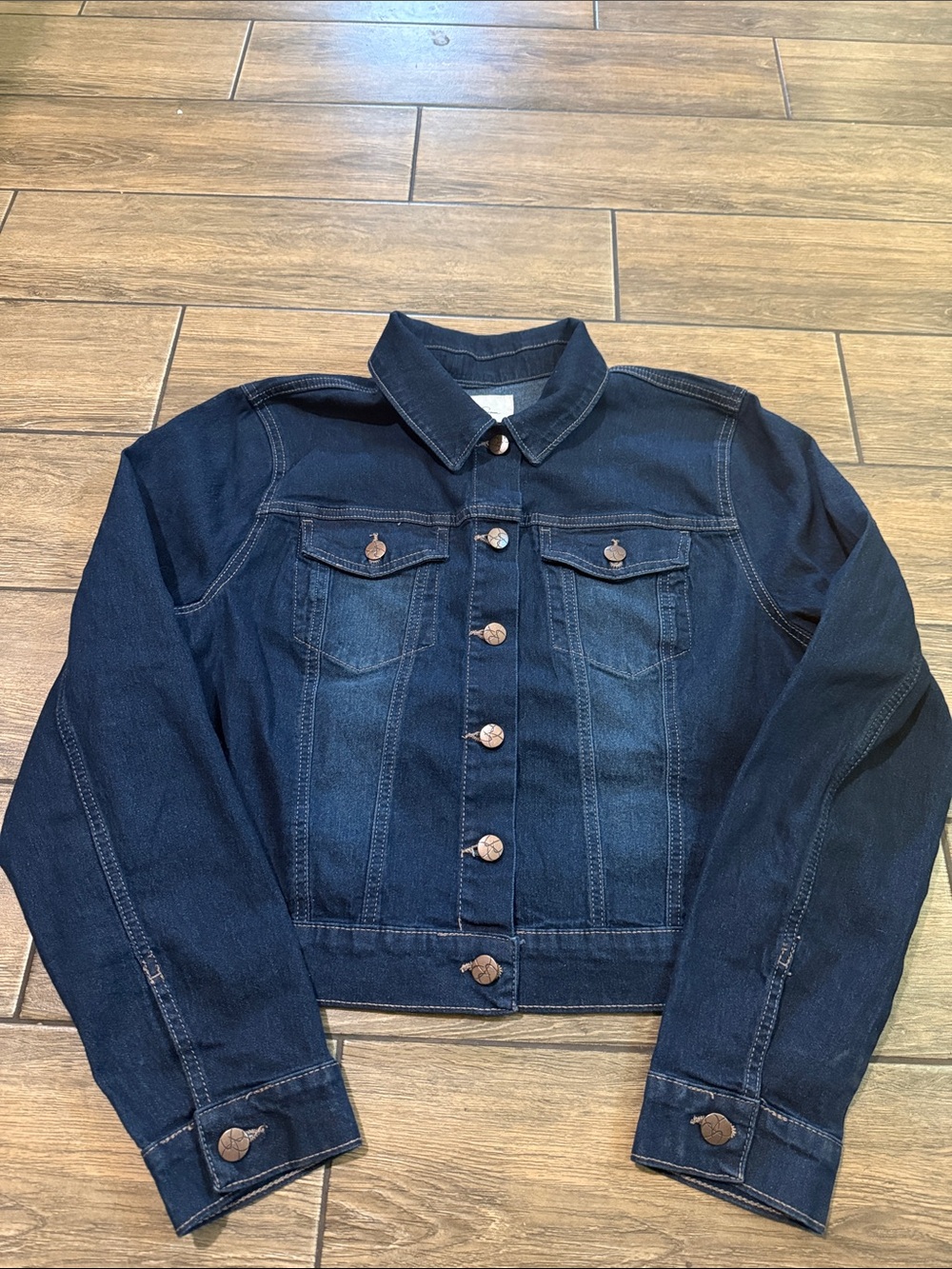 Jessica Simpson Pixie Denim Jean Jacket Classic Women’s Size L Blue